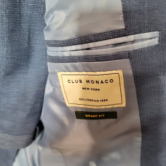 Club Monaco Suit - Baby Blue Grant Sz 40 - Picture 4 of 7